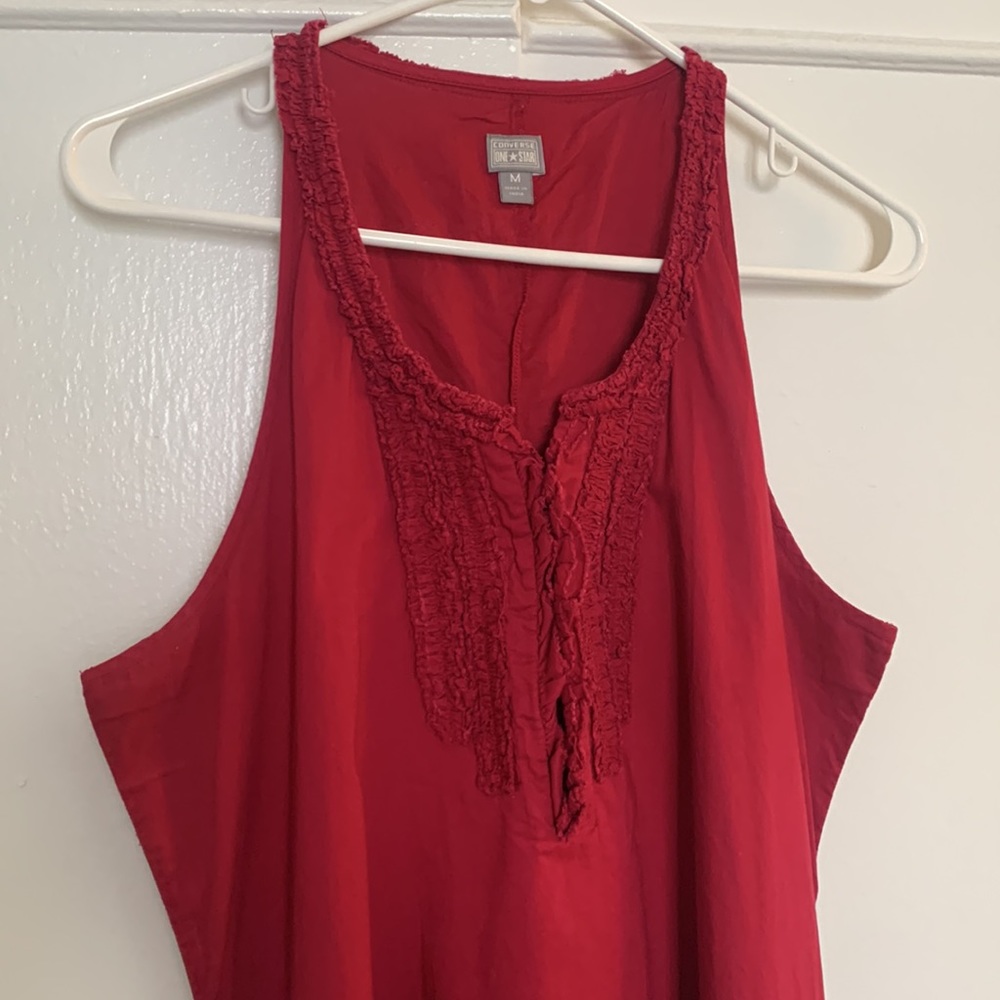 Linen a-line dress